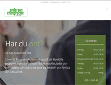 Tablet Screenshot of andersonchiropractic.se